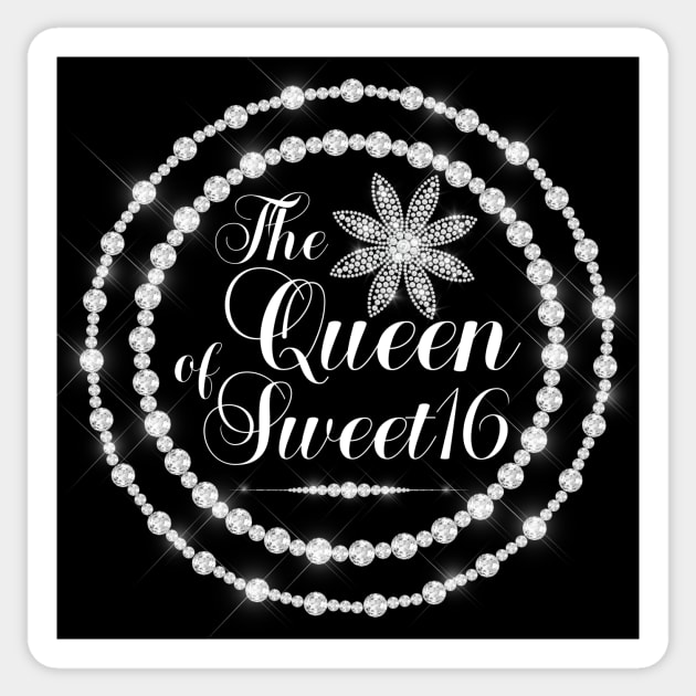 The Queen of sweet 16 Sticker by UniqueMe